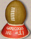 Foot ball cake for a Gamecocks fan