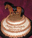 Horse birthday cake