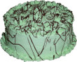 Mint-flavored cake.